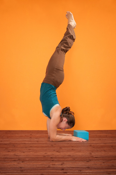 Pincha Mayurasana Yoga Pose - Fotoğraf, Görsel