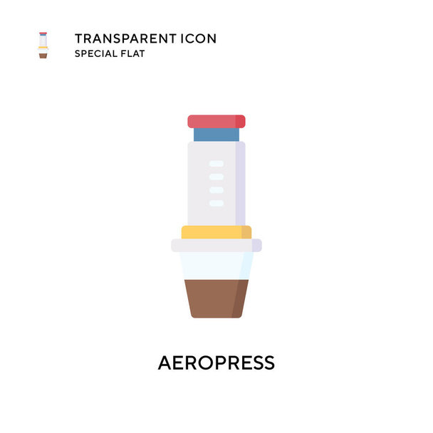 Aeropress vector icon. Flat style illustration. EPS 10 vector. - Vector, Image