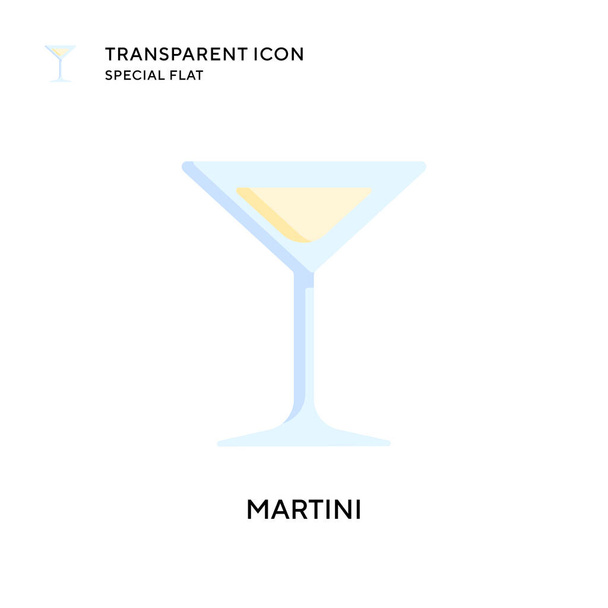 Martini-Vektorsymbol. Flache Illustration. EPS 10-Vektor. - Vektor, Bild