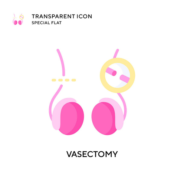 Векторна піктограма вазектомії. Ілюстрація плоского стилю. вектор EPS 10
. - Вектор, зображення