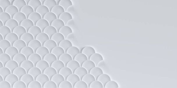 Illustration 3D. Fond blanc avec une ombre. Fond blanc avec espace de copie. Panneau décoratif  - Photo, image