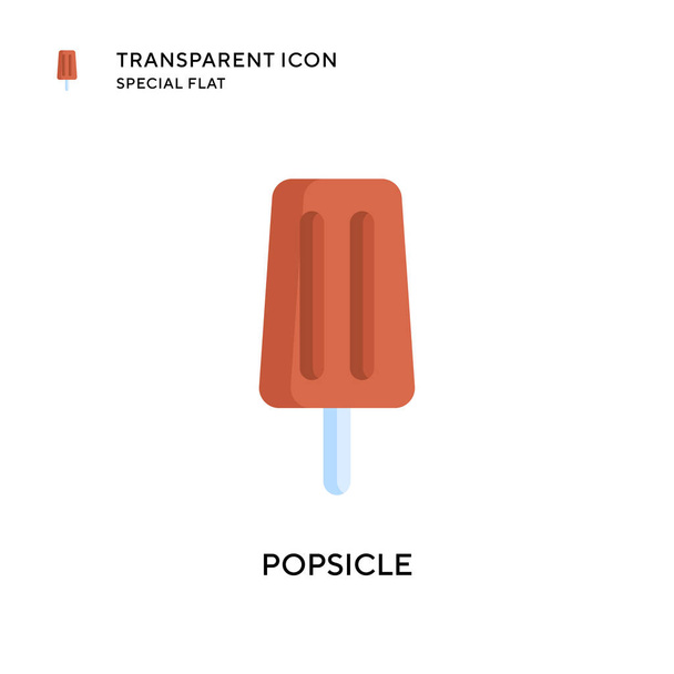 Icône vectorielle Popsicle. Illustration style plat. Vecteur EPS 10. - Vecteur, image