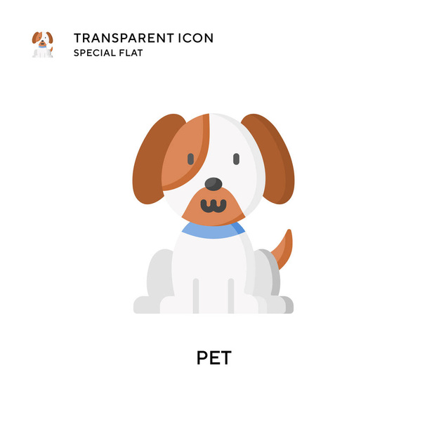 Pet vector icon. Flat style illustration. EPS 10 vector. - Vector, Image