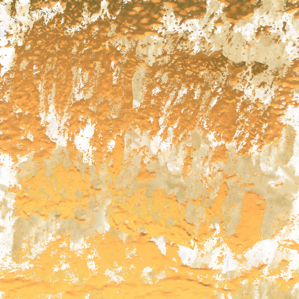 Lámina de hoja de bandera de brillo dorado, textura de salpicadura - Foto, imagen