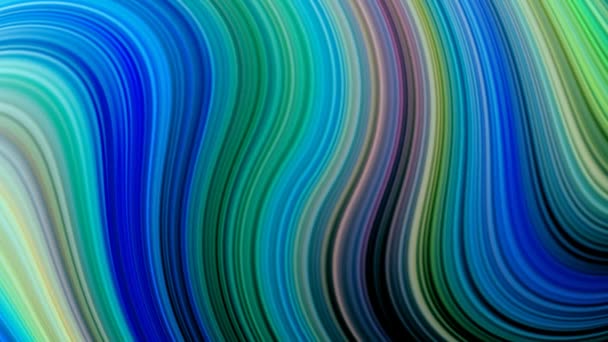 Toczenie wielobarwne błyszczące linie farb lub barów. Animowane tło twirl w sposób hapnotyczny. Abstrakcyjne kolory światła toczenia  - Materiał filmowy, wideo