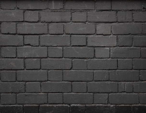 textura de tijolo preto útil como um fundo - Foto, Imagem
