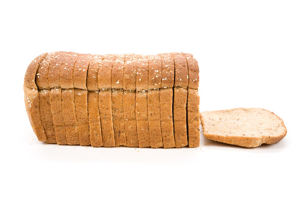 szeletelt barna kenyér - Fotó, kép