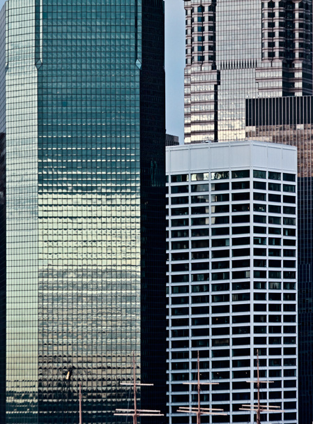 Biuro wielopiętrowych budynków w wielkim mieście - Zdjęcie, obraz