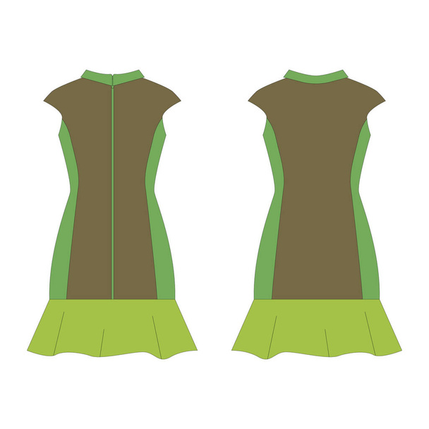 Vector illustration of an isolated   dress. - Διάνυσμα, εικόνα