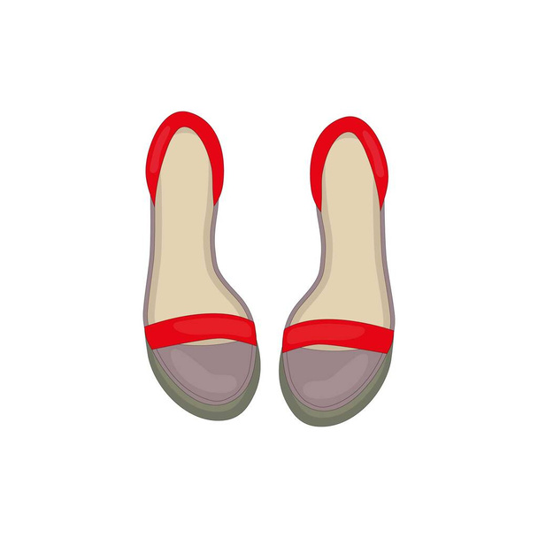 vector illustration icon of shoes - Vector, Image