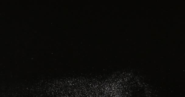 Proszek izolowany na czarnym tle - Materiał filmowy, wideo