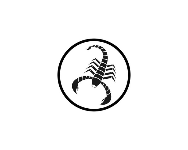 Векторная иллюстрация логотипа скорпиона - Вектор,изображение