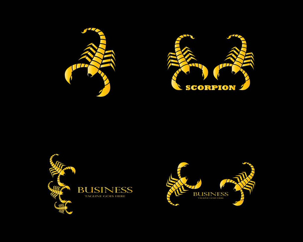 Escorpión logotipo plantilla vector ilustración - Vector, Imagen