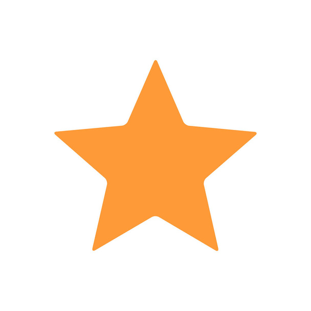 星、顧客レビューの色のアイコン。評価、お気に入りに追加、シンボルを獲得 - ベクター画像