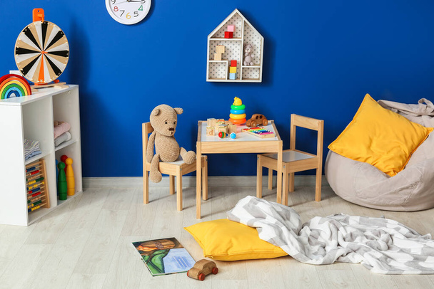 Interior of modern children's room with toys - Foto, Imagem