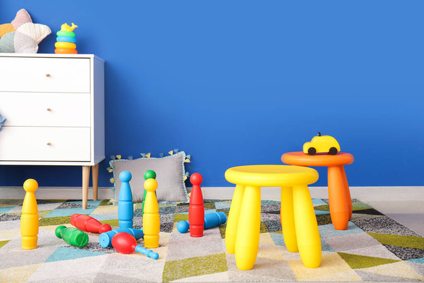 Interno di sala giochi moderna in asilo infantile - Foto, immagini