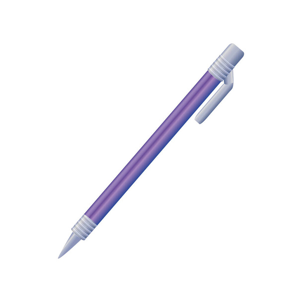 ручка для запису на білому тлі
 - Вектор, зображення