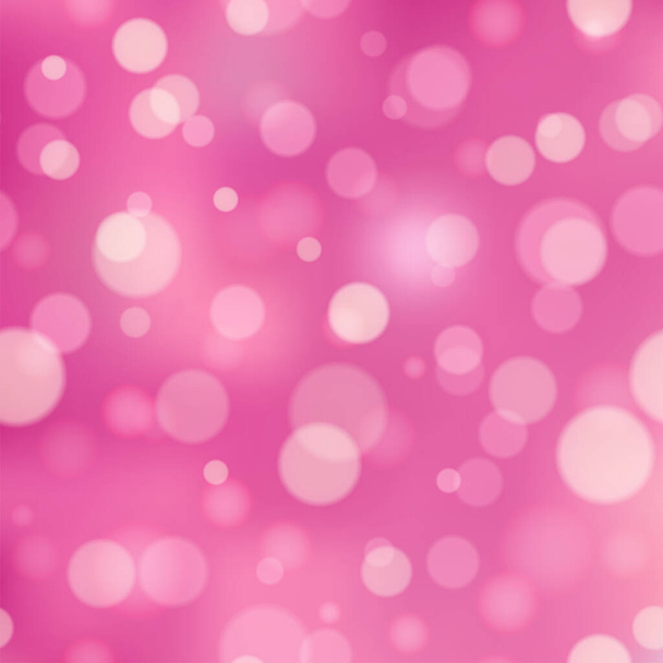 Fondo rosa abstracto con luces desenfocadas. Vector. - Vector, imagen