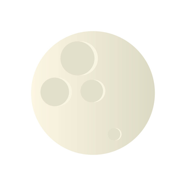 Isoliertes Design der Mond-Ikone - Vektor, Bild