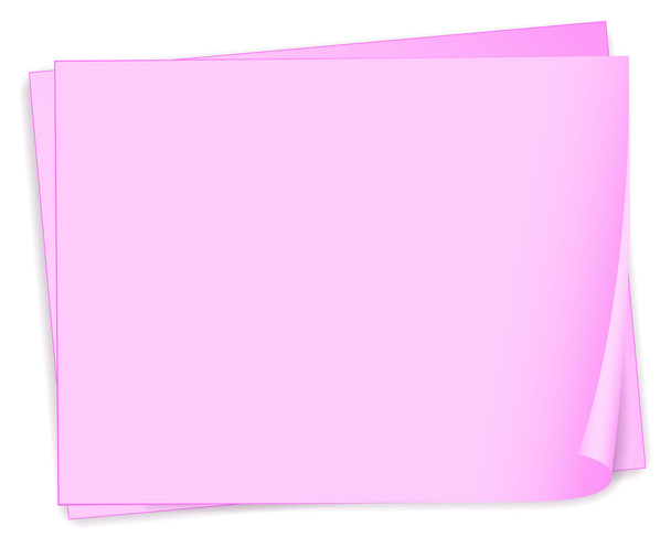 空のピンクのペーパー - ベクター画像