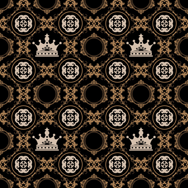 Seamless pattern. vintage floral background. pattern Retro. - Vector, imagen