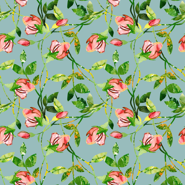 Roses seamles pattern - Fotoğraf, Görsel