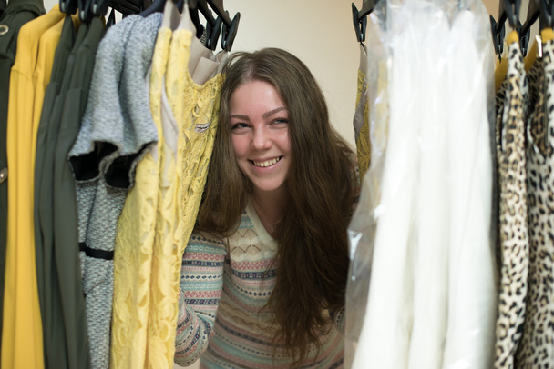 Woman choosing clothes - Foto, imagen