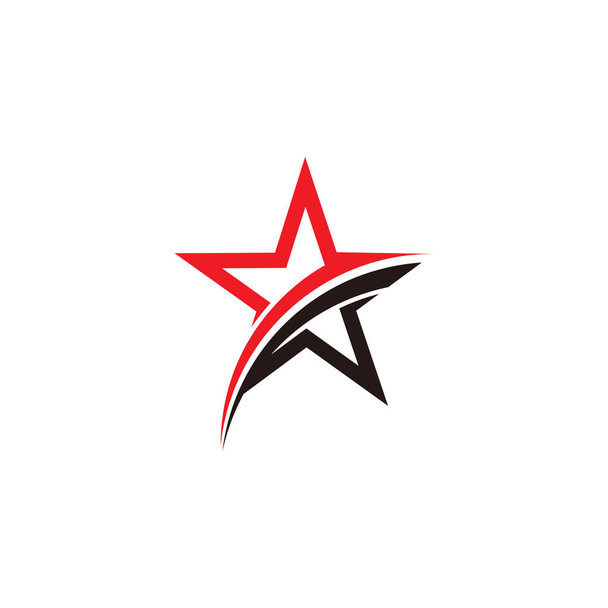 vector de movimiento estrella flecha diseño geométrico apto para el logotipo de envío - Vector, Imagen