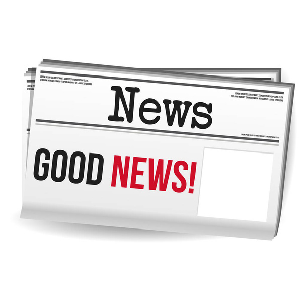 Newspaper Magazine - Good News with free space. Eps10 Vector. - Vector, Image