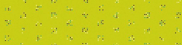 abstracto colorido medio tono puntos arte generativo fondo ilustración - Vector, Imagen
