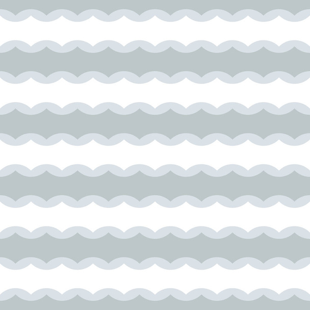 Vector seamless pattern with wavy stripes. Modern stylish texture. Repeating pastel background - Vector, Image