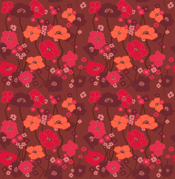 Floral wallpaper. Seamless - Vektor, kép
