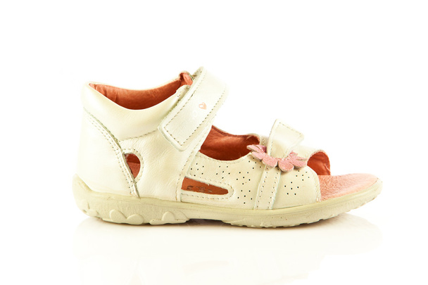 chaussures de bébé isolées sur fond blanc - Photo, image