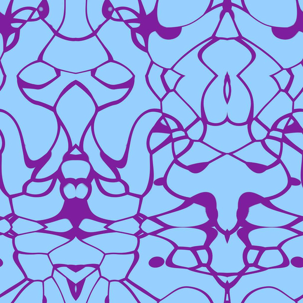 Patrón abstracto sin costuras en tonos púrpura y azul claro - Foto, imagen