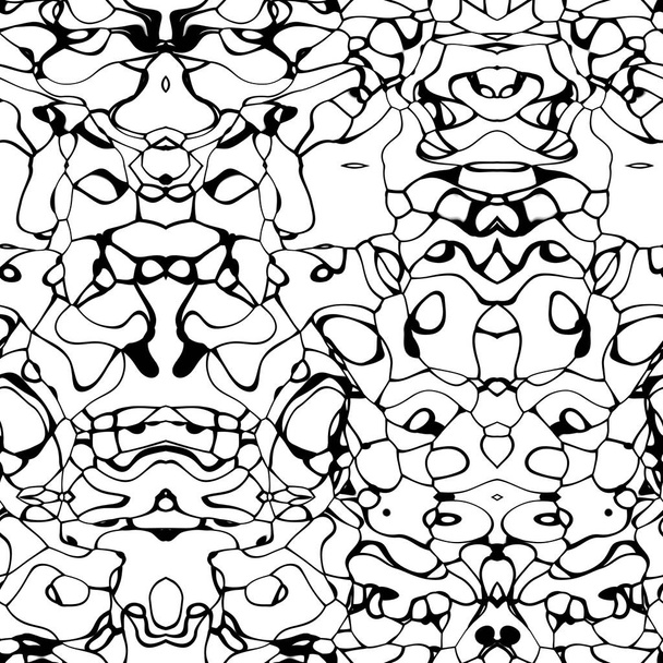 Seamless abstract pattern in white and black tones - Fotografie, Obrázek
