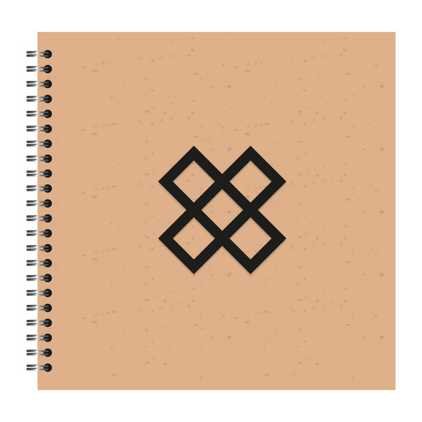 Design vettoriale isolato del notebook mockup - Vettoriali, immagini
