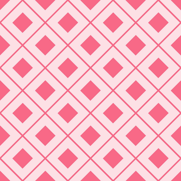 Abstract rhombus seamless pattern. Checkered background. Vector illustration. - Vector, imagen
