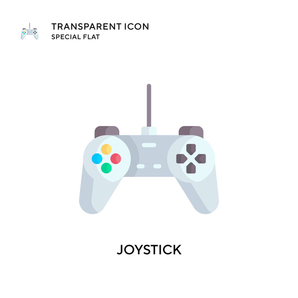 Joystick icono vectorial. Ilustración de estilo plano. EPS 10 vector. - Vector, imagen