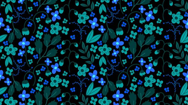 Seamless flower pattern. Flower illustration design pattern. - Zdjęcie, obraz