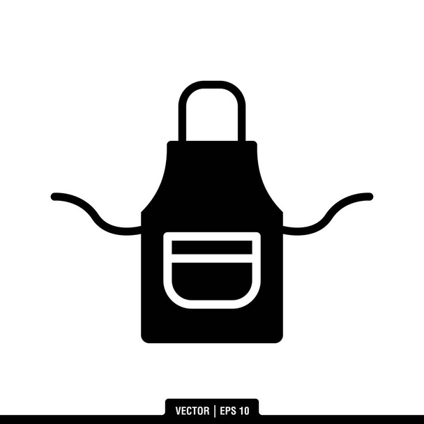 The best Apron icon vector, illustration logo template in trendy style. Suitable for many purposes. - Vector, Image