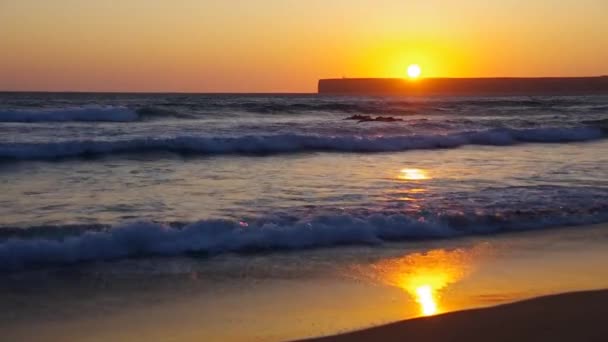 Algarve strand tonel sunset - Felvétel, videó