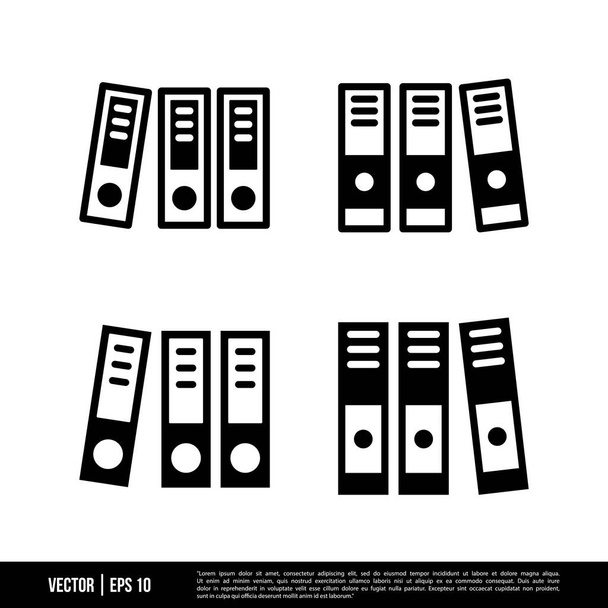 conjunto de ligantes ícones isolados sobre fundo branco, ilustração vetorial - Vetor, Imagem