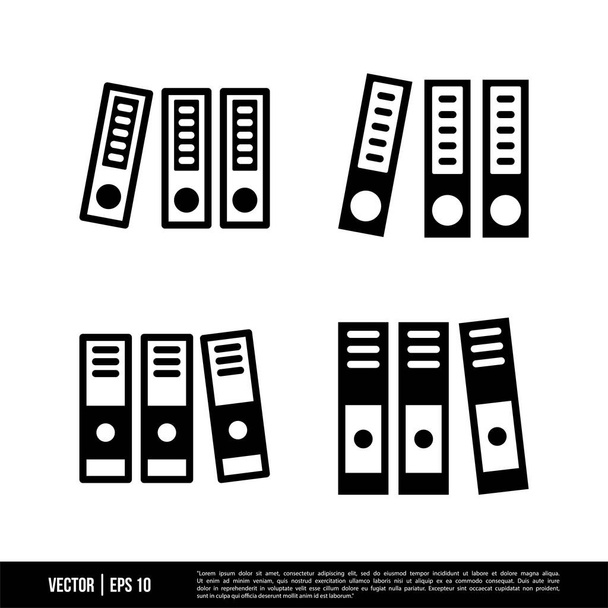 conjunto de ligantes ícones isolados sobre fundo branco, ilustração vetorial - Vetor, Imagem