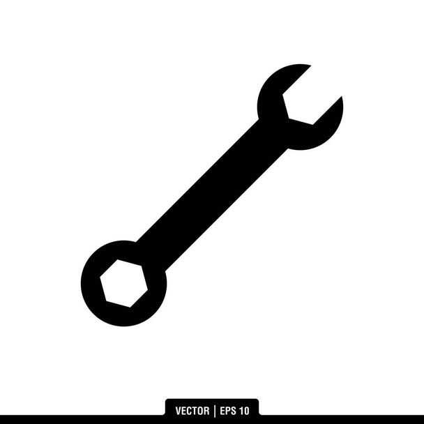 The best wrench icon vector, illustration logo template in trendy style. Can be used for many purposes. - Vector, Image