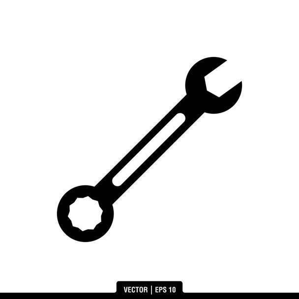 The best wrench icon vector, illustration logo template in trendy style. Can be used for many purposes. - Vector, Image