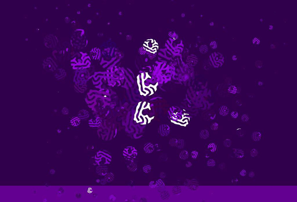 Luz Patrón vectorial púrpura con formas aleatorias. Formas caóticas coloridas con gradiente en estilo moderno. Diseño simple para su sitio web. - Vector, imagen