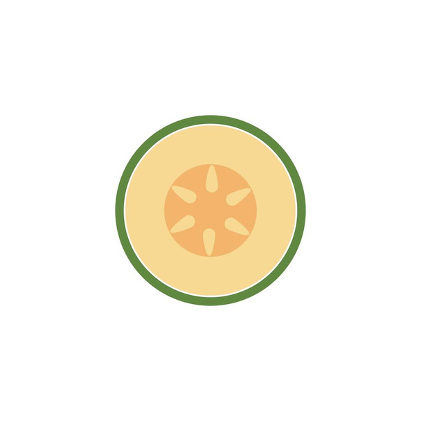 Melonen Logo Vektor Vorlage Illustration Design - Vektor, Bild