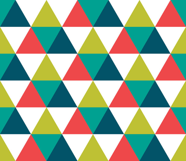 Triangular background. Seamless geometric pattern. Seamless abstract triangle geometrical background. Infinity geometric pattern. Vector illustration. - Vector, Image