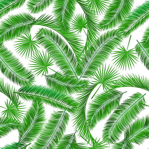 Patrón de palmera tropical sin mar
 - Vector, imagen