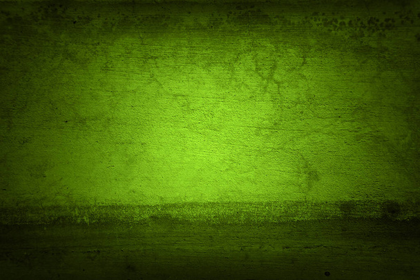 Gros plan de mur texturé vert. Bords sombres - Photo, image